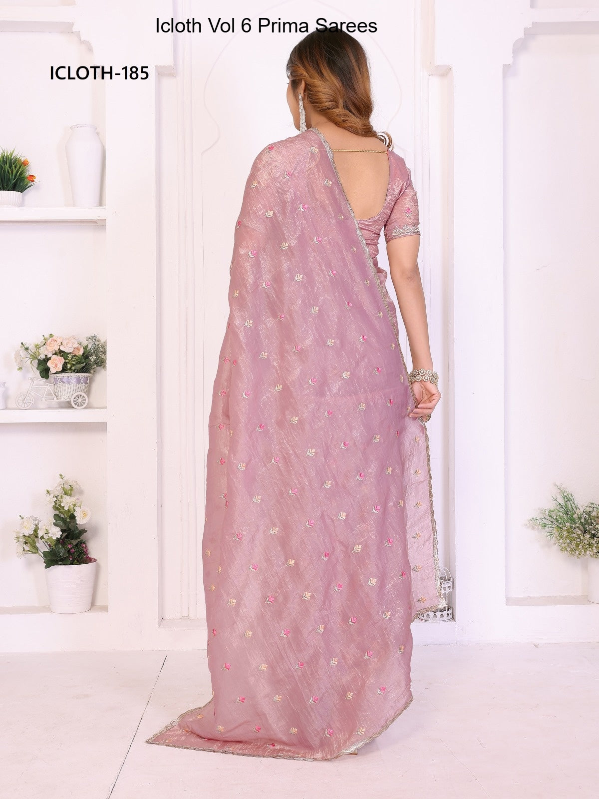 185 Icloth Vol 6 Prima Pure Crepe Sarees