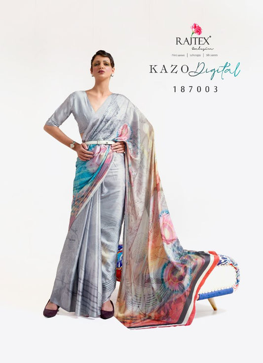 187003 Kazo Rajtex Digital Sarees