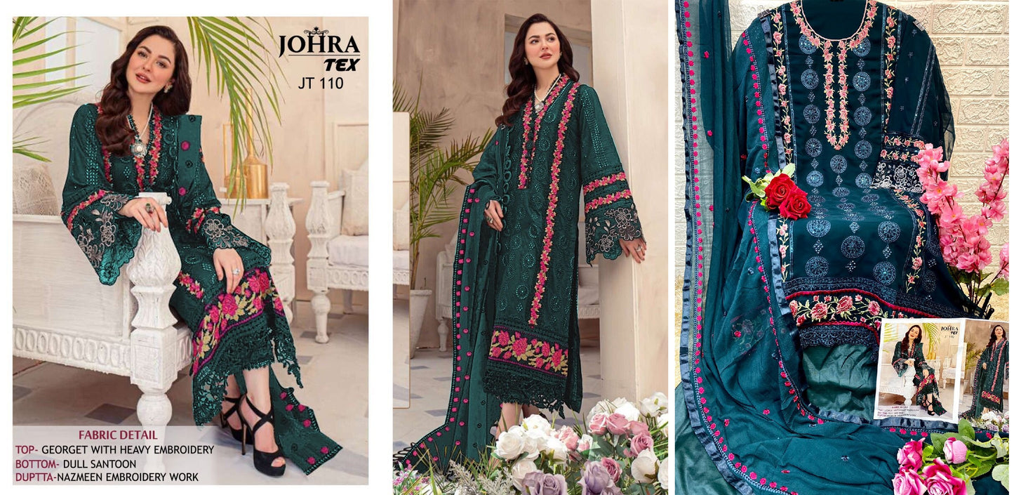 Jt-110 Johra Tex Pakistani Salwar Suits