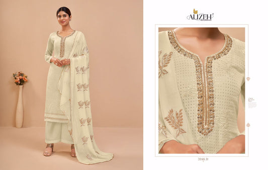 2046D Murad Vol 9 Alizeh Unstitched Suits