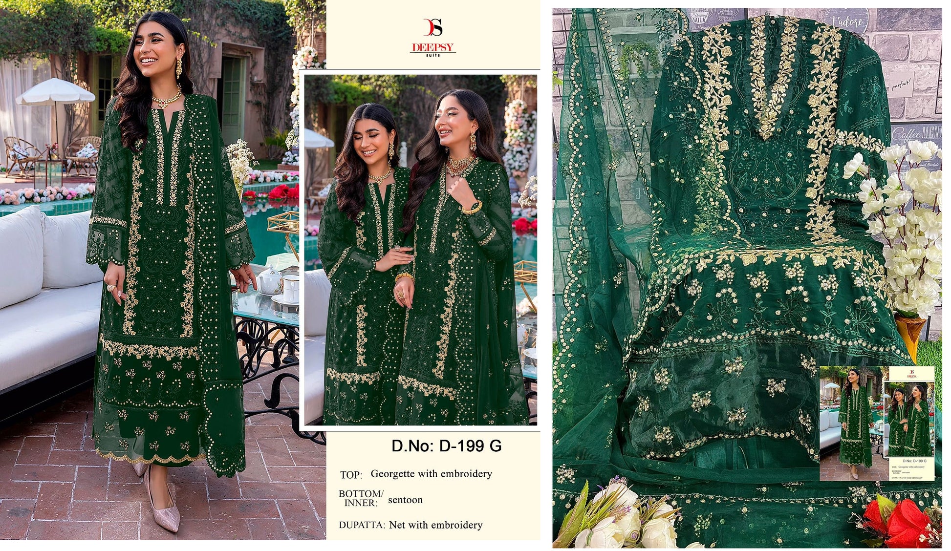 199-G Deepsy Pakistani Salwar Suits