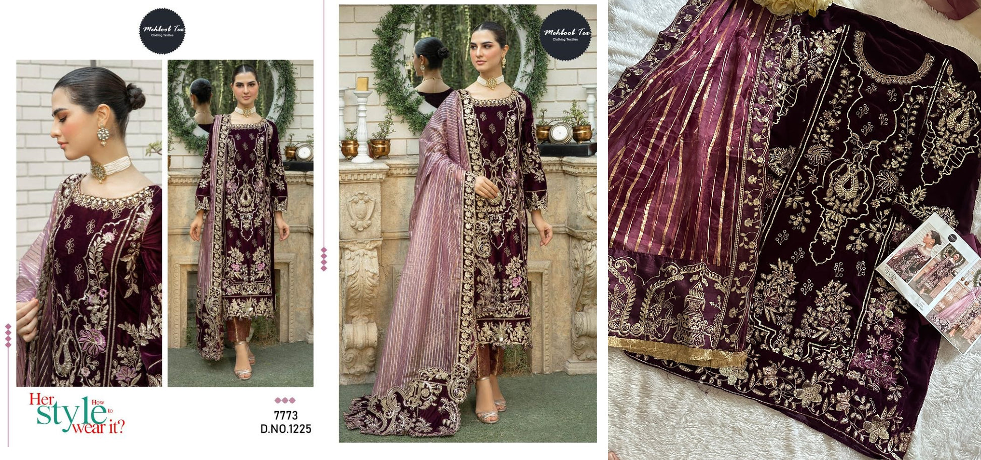 1225 Mehboob Tex Pakistani Salwar Suits