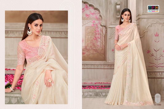 31003 Silver Screen 21 Edition Tfh Sartin Silk Sarees