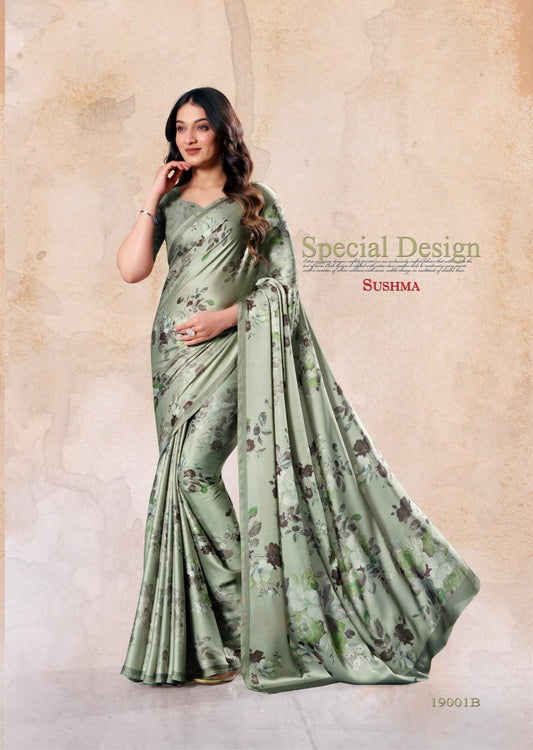 19001B Felicity Sushma Satin Sarees