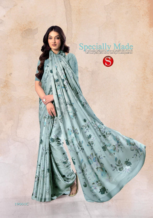 19001C Felicity Sushma Satin Sarees