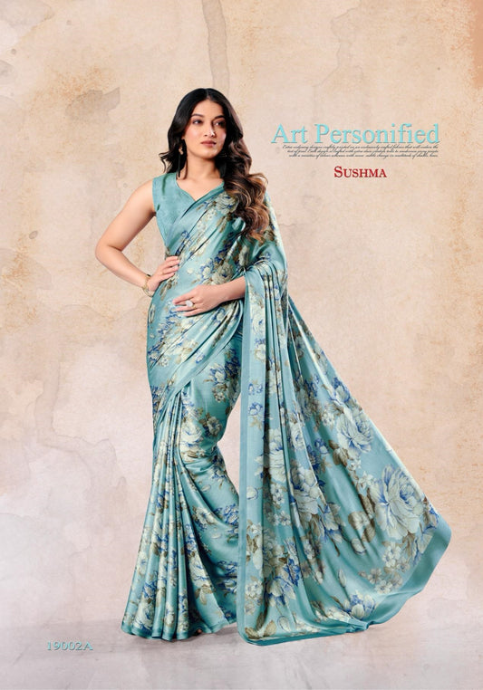 19002A Felicity Sushma Satin Sarees