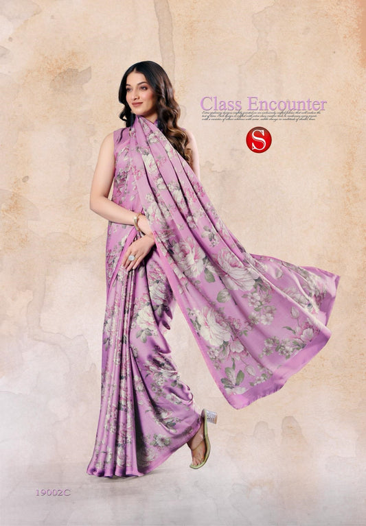 19002C Felicity Sushma Satin Sarees