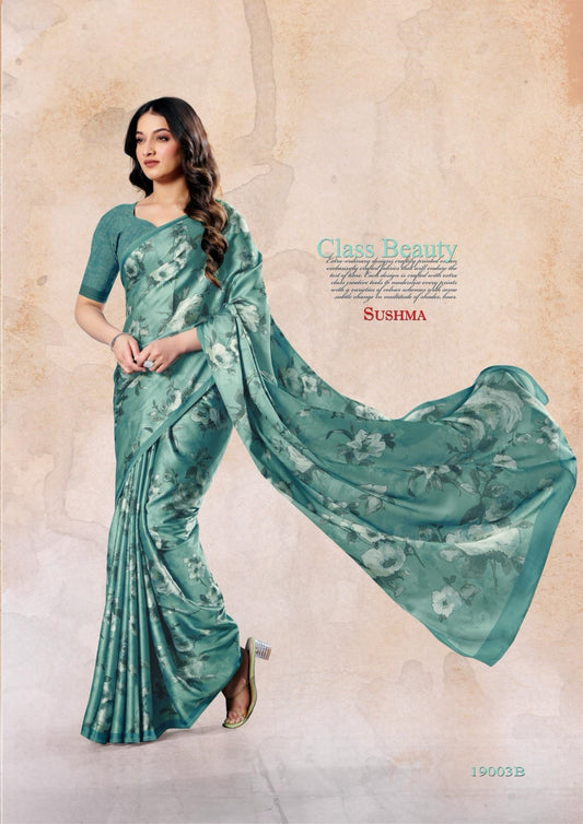 19003B Felicity Sushma Satin Sarees