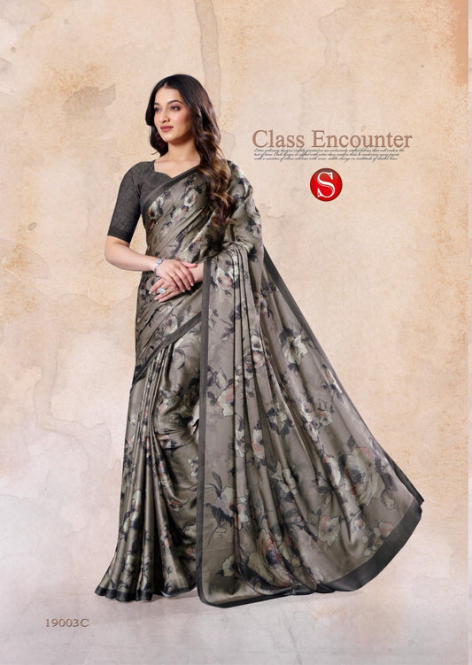 19003C Felicity Sushma Satin Sarees