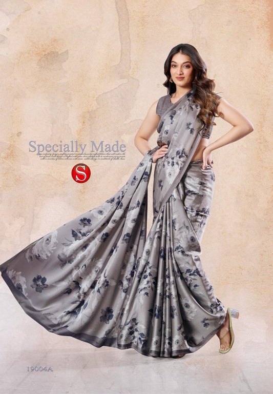 19004A Felicity Sushma Satin Sarees