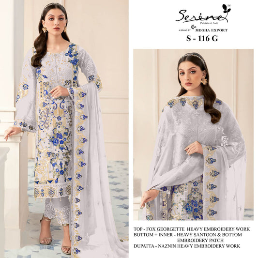 S-116-G Serine Pakistani Salwar Suits