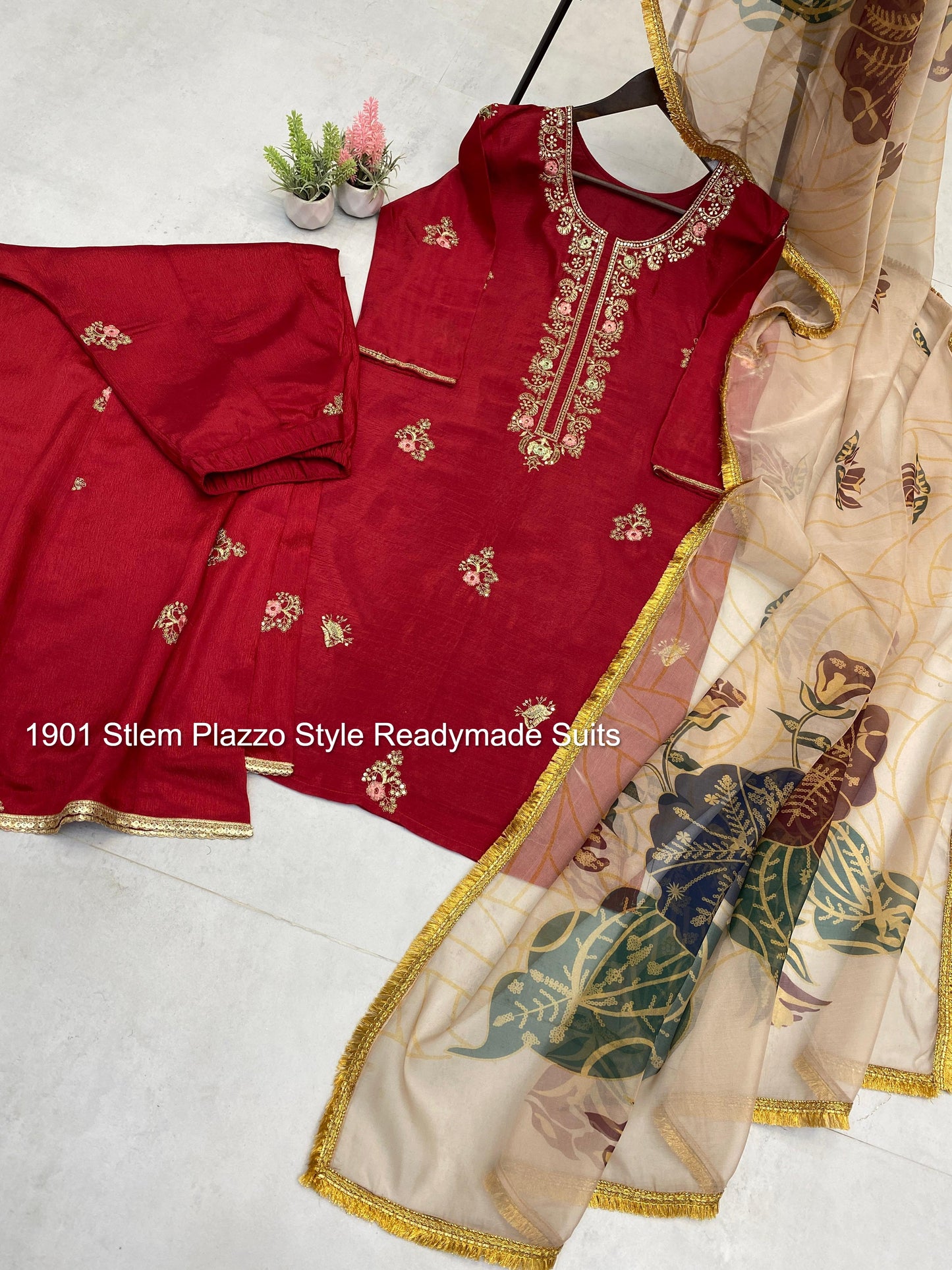 1901 Stlem Plazzo Style Readymade Suits