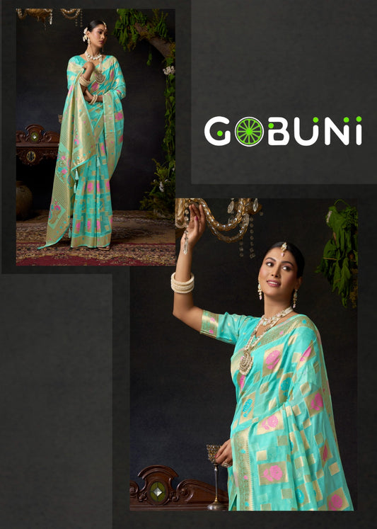 1901 Sundari Vol 1 Gobuni Organza Sarees