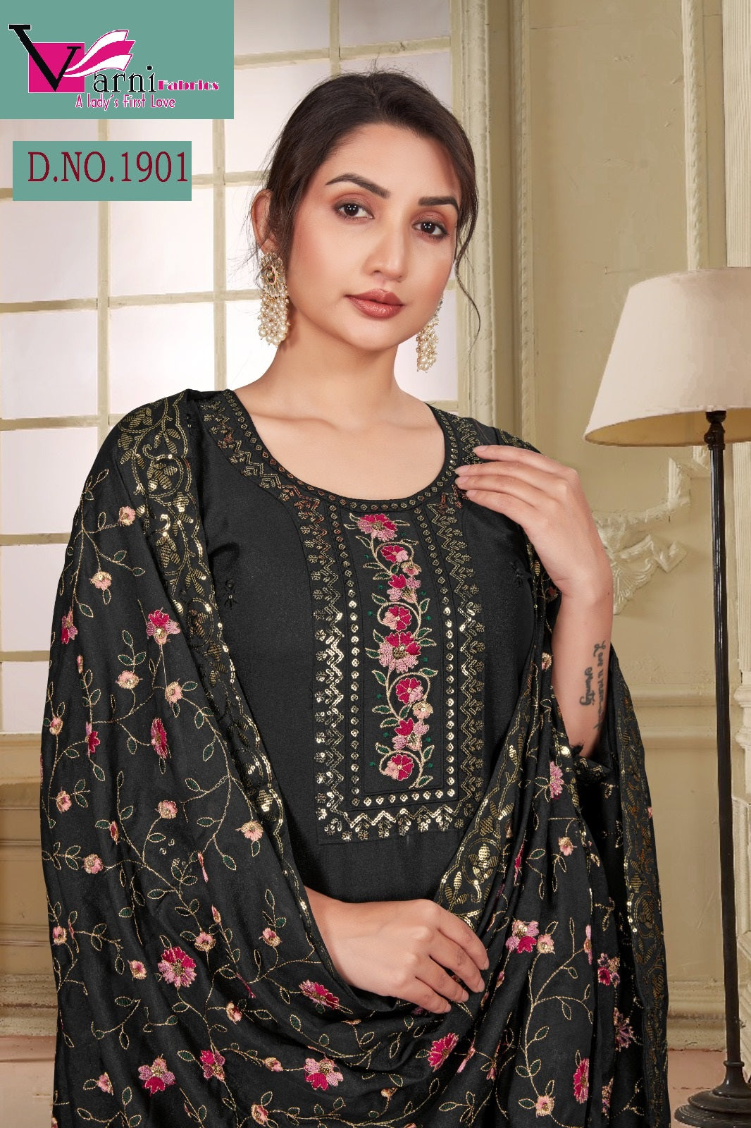 1901 Zeeya Gopi Varni Fabrics Star Readymade Suits