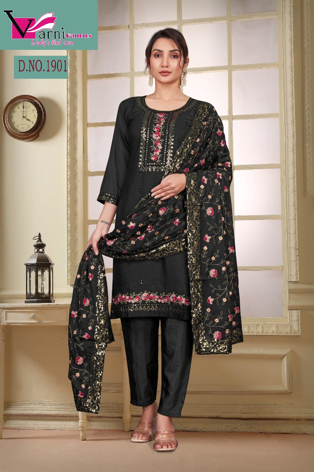 1901 Zeeya Gopi Varni Fabrics Star Readymade Suits