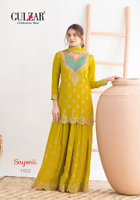 1902 Sayonii Gulzar Premium Chinon Readymade Suits