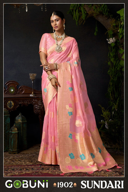 1902 Sundari Vol 1 Gobuni Organza Sarees
