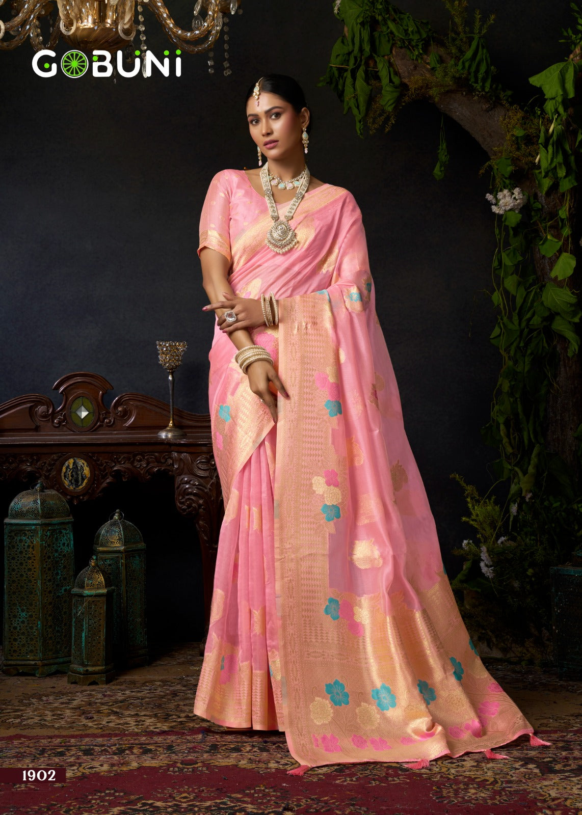 1902 Sundari Vol 1 Gobuni Organza Sarees