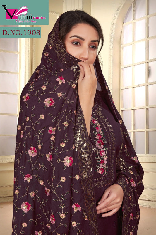 1903 Zeeya Gopi Varni Fabrics Star Readymade Suits