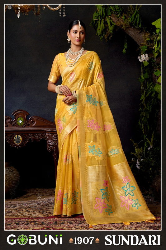 1907 Sundari Vol 2 Gobuni Organza Sarees