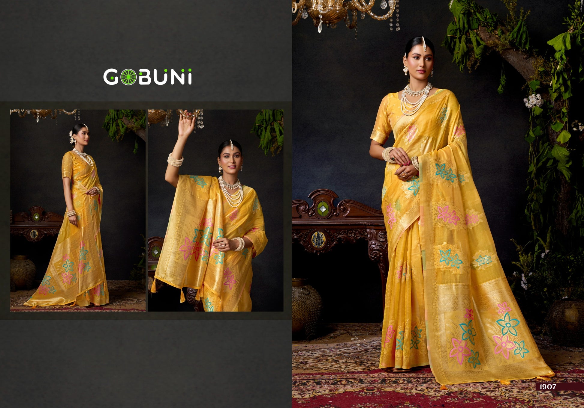 1907 Sundari Vol 2 Gobuni Organza Sarees