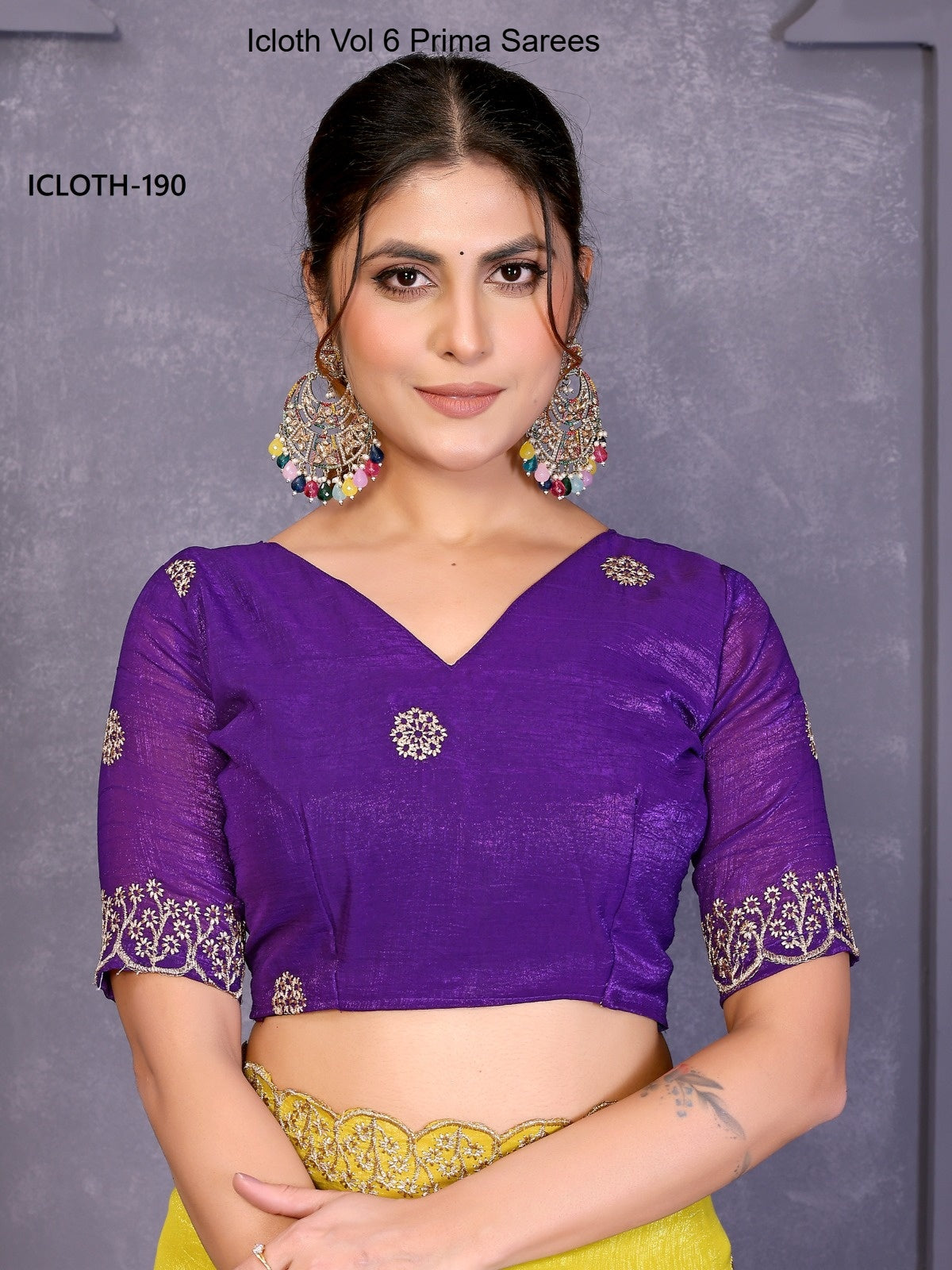 190 Icloth Vol 6 Prima Crunchy Crush Sarees