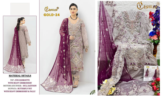 24 Gold Cosmos Fashion Pakistani Salwar Suits