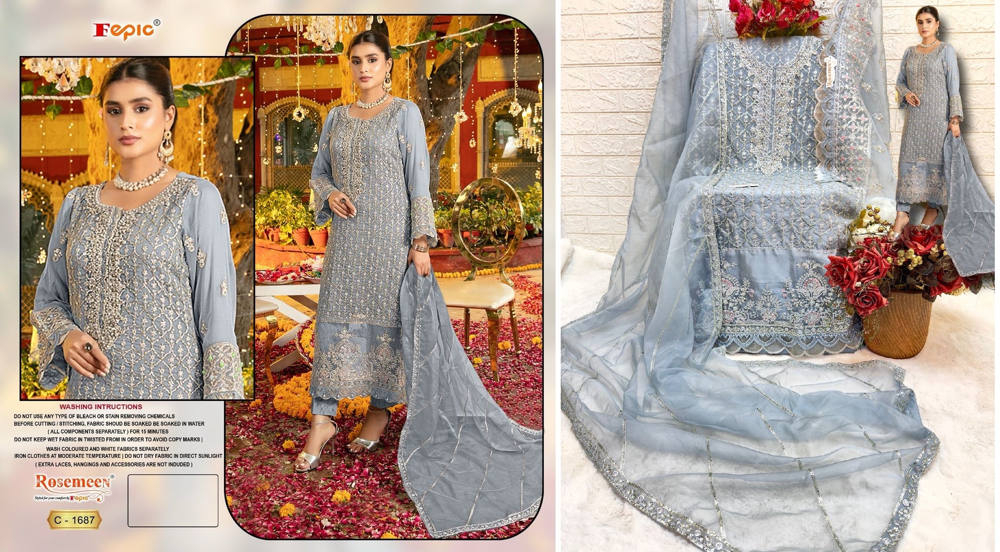 C-1687 Fepic Pakistani Salwar Suits