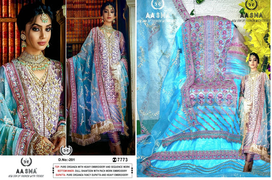 201 Aasma Pakistani Salwar Suits