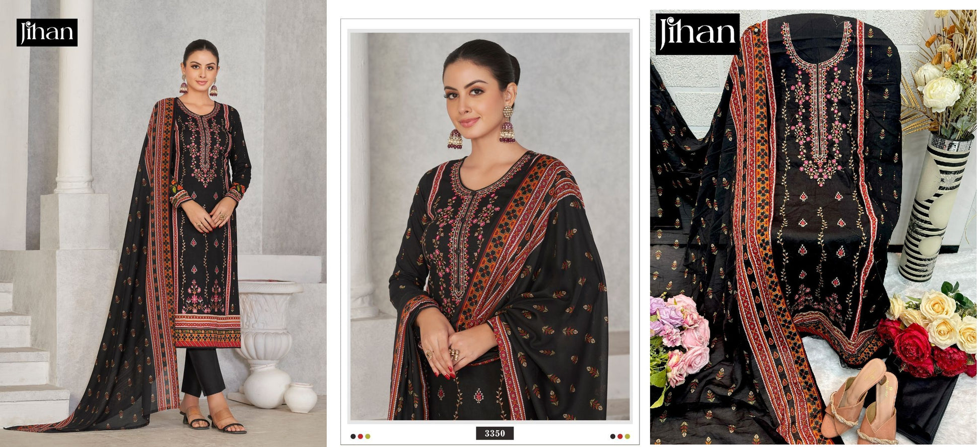 3350 Jihan Pakistani Salwar Suits