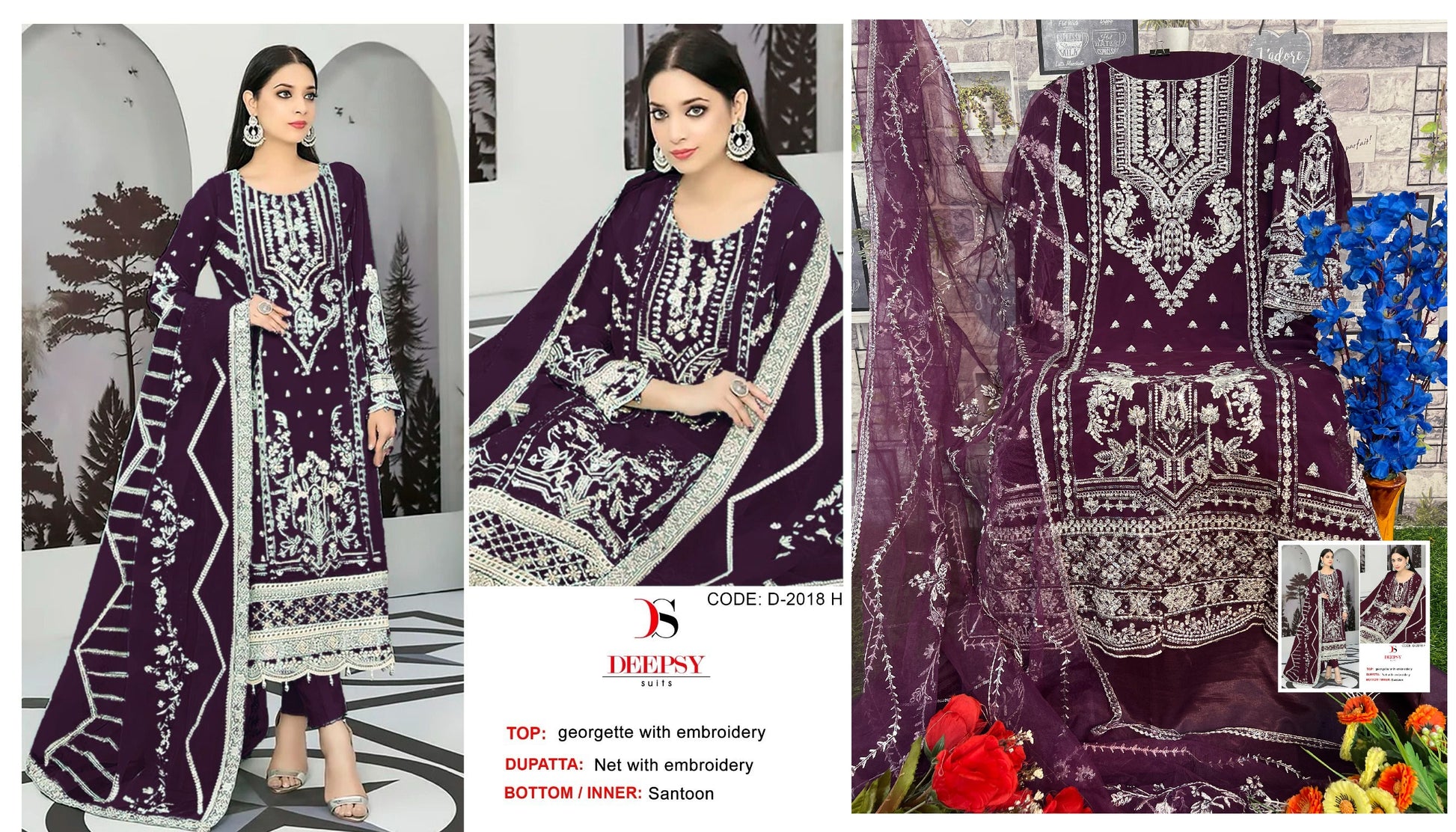 2018H Deepsy Pakistani Salwar Suits