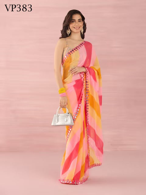 383 New Mirror Fashion Berry Sarees