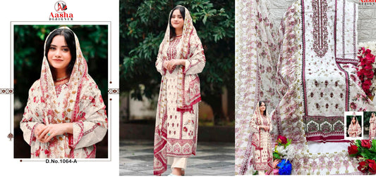 1064A Aasha Designer Pakistani Salwar Suits