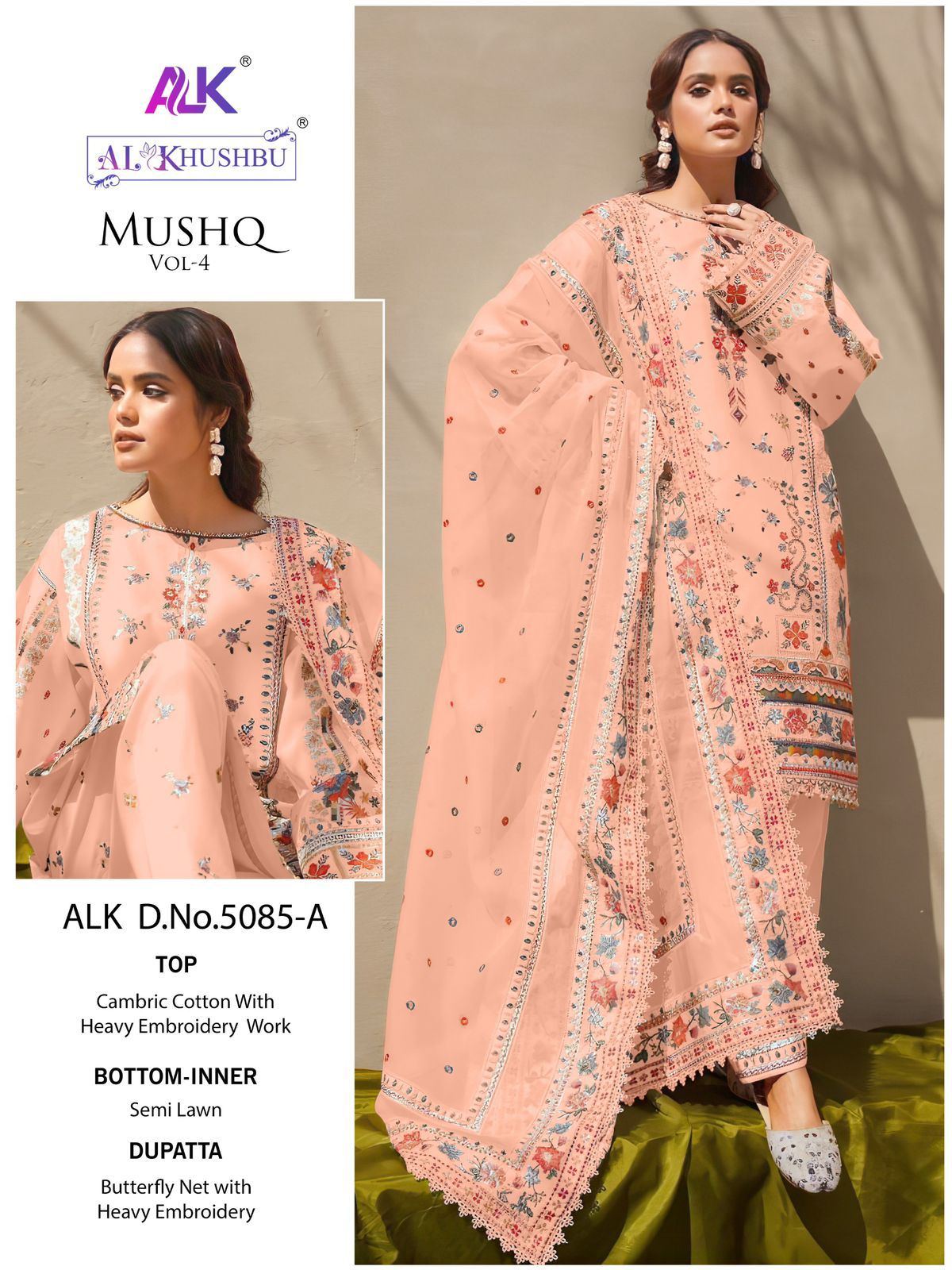 5085A Mushq Vol 4 Alk Pakistani Salwar Suits