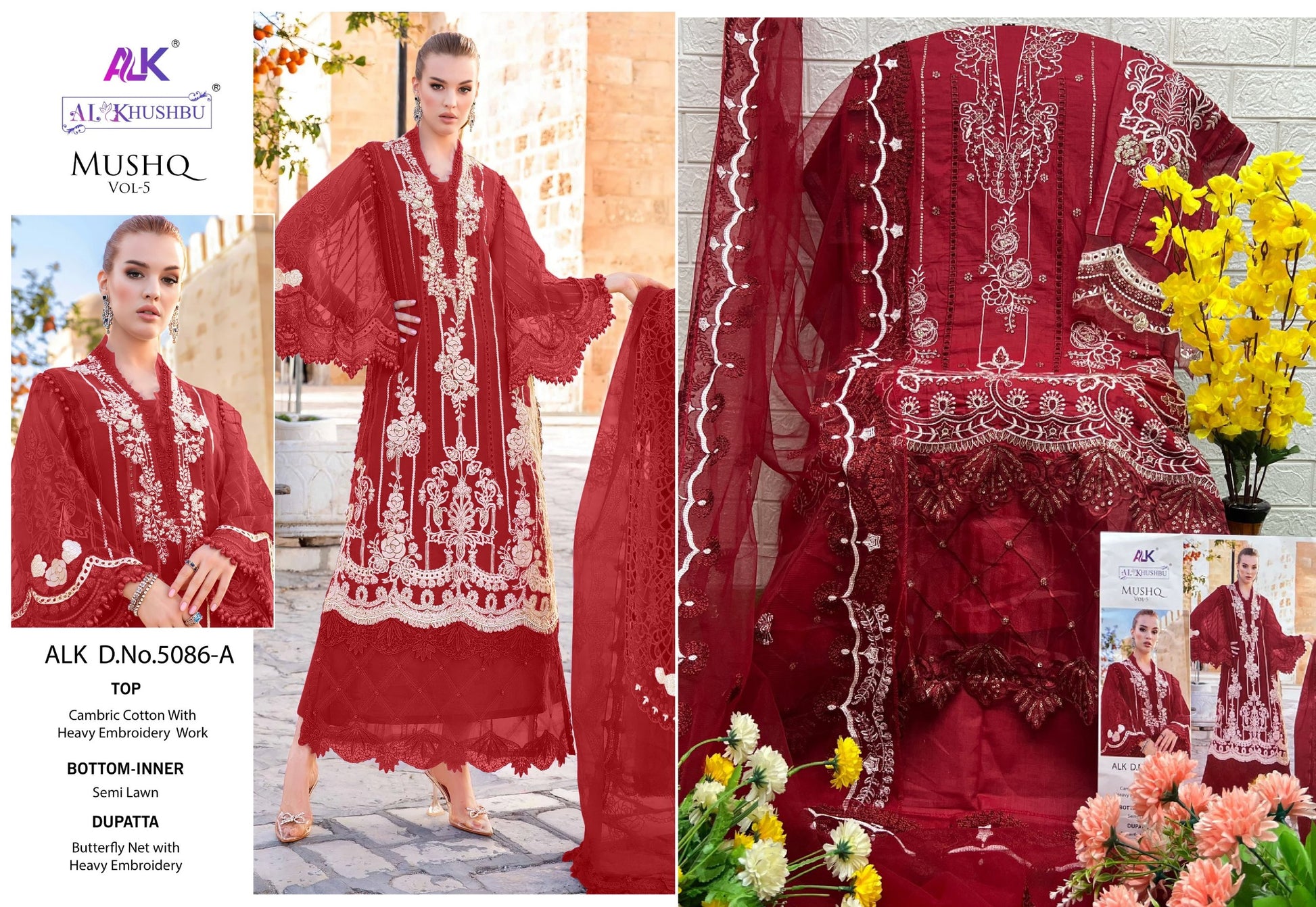 5086A Mushq Vol 5 Alk Pakistani Salwar Suits