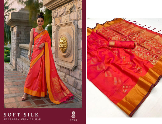 1703 Soft Silk Rajtex Sarees