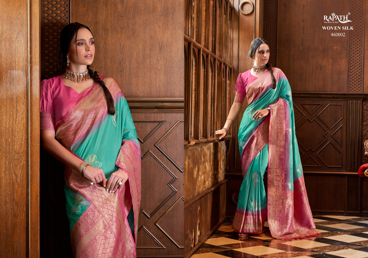 460002 Roseberry Silk Rajpath Sarees
