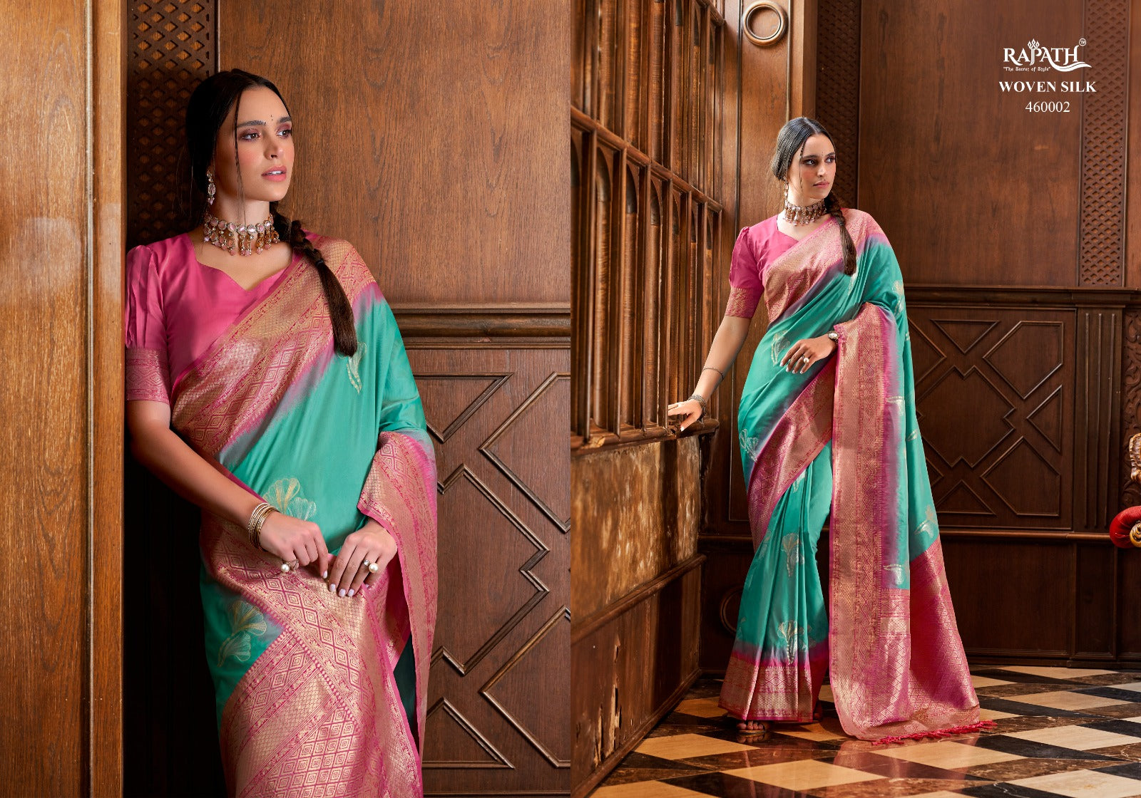 460002 Roseberry Silk Rajpath Sarees
