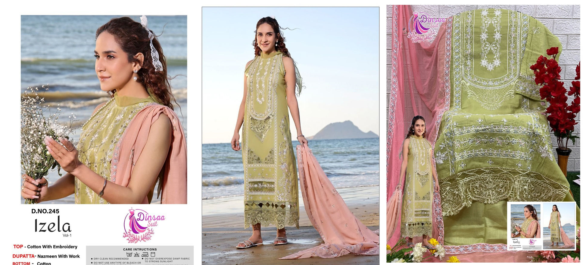 245 Izela Vol 1 Dinsaa Suit Pakistani Salwar Suits