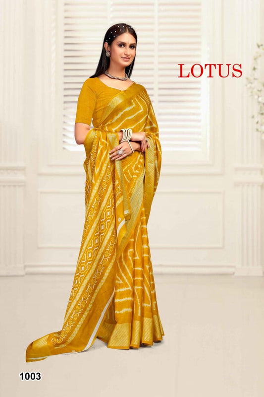 1003 Lotus Mahamani Creation Sarees