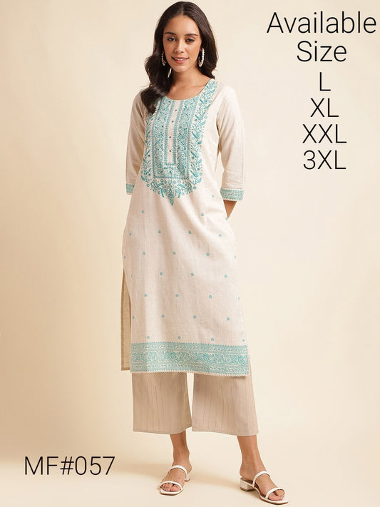 Mf 57 Msm Kurti Plazzo Set