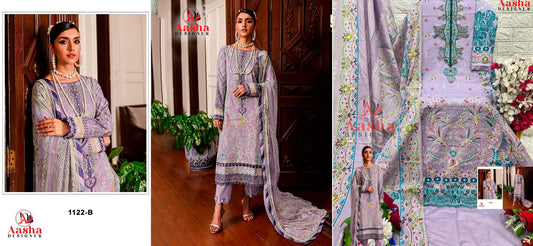 1122B Queen Court Vol 8 Aasha Designer Pakistani Salwar Suits