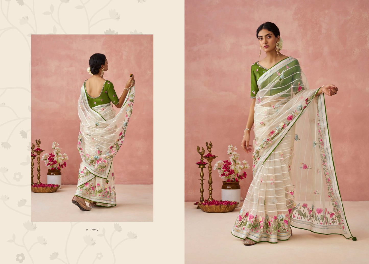 17042 Meera Premium Vol 15 Kimora Sarees