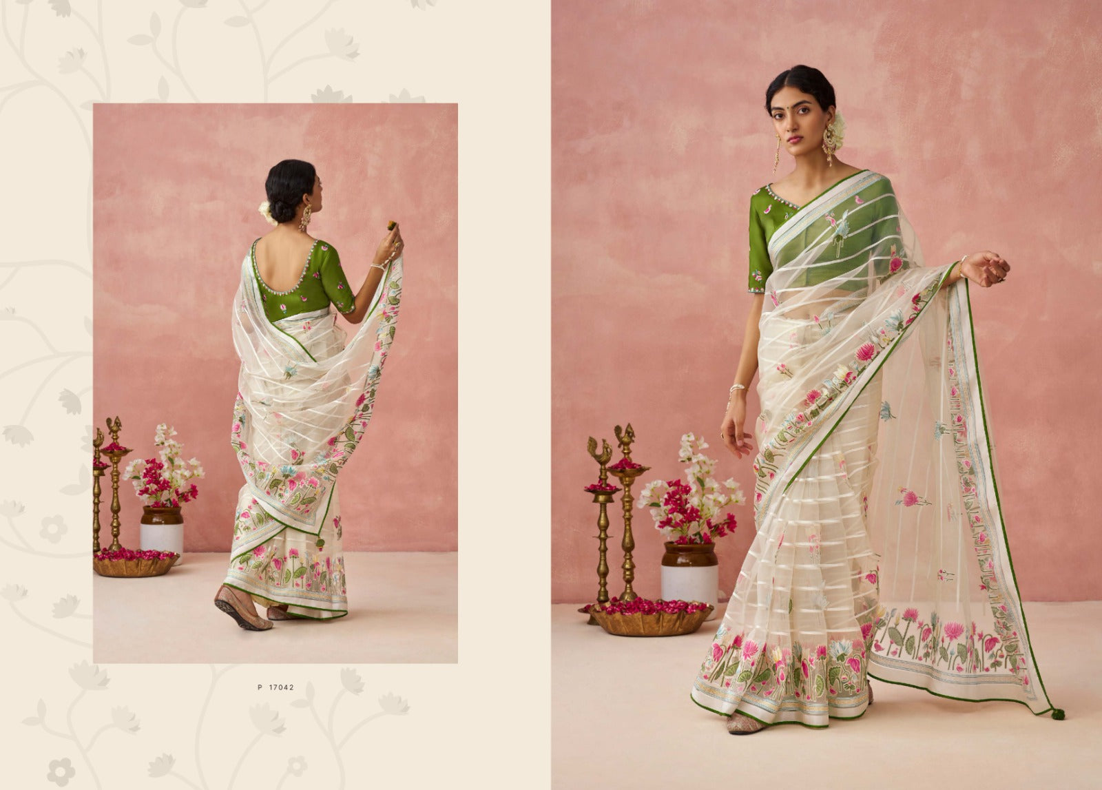 17042 Meera Premium Vol 15 Kimora Sarees
