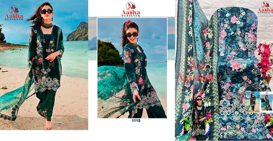 1115 Aasha Designer Pakistani Salwar Suits