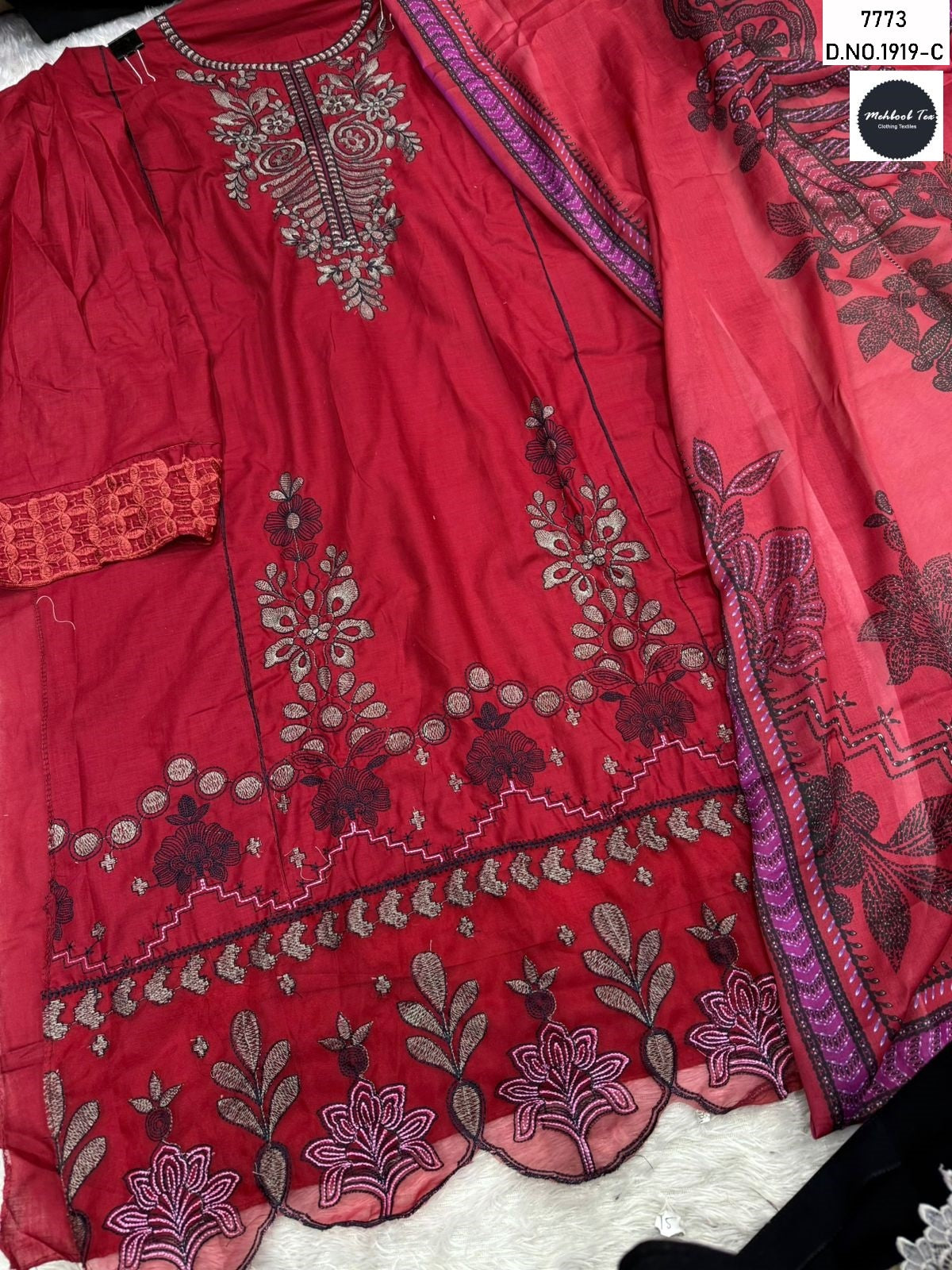 1919-C Mehboob Tex Heavy Rayon Pakistani Salwar Suits