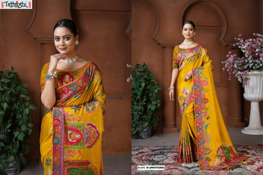 191D Anaara Postion Dola Silk Tathastu Silk Sarees