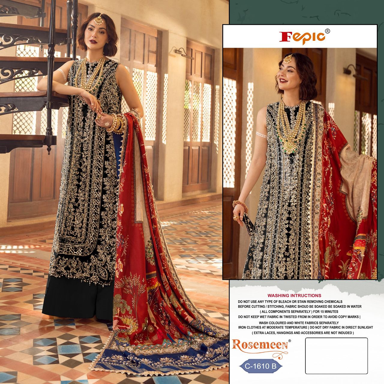 C-1610-B Fepic Pakistani Salwar Suits