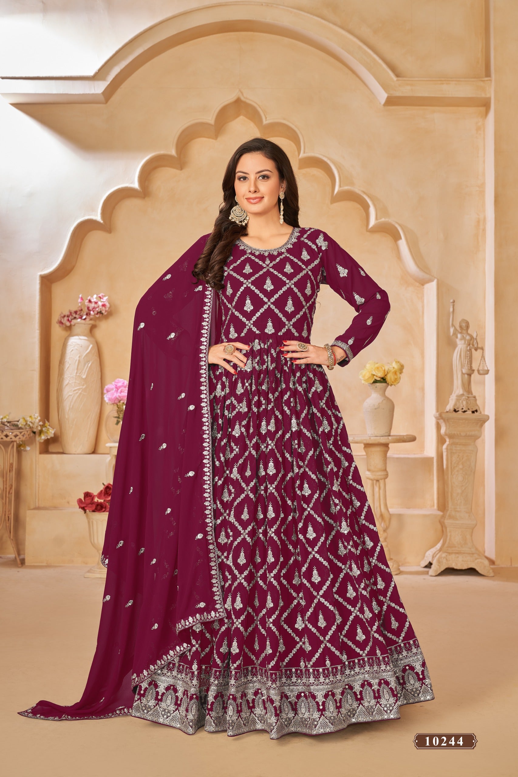 10244 Vol 24 Anjubaa Unstitched Suits