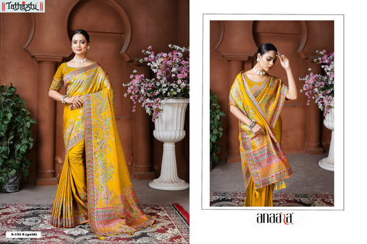 192A Anaara Postion Dola Silk Tathastu Silk Sarees